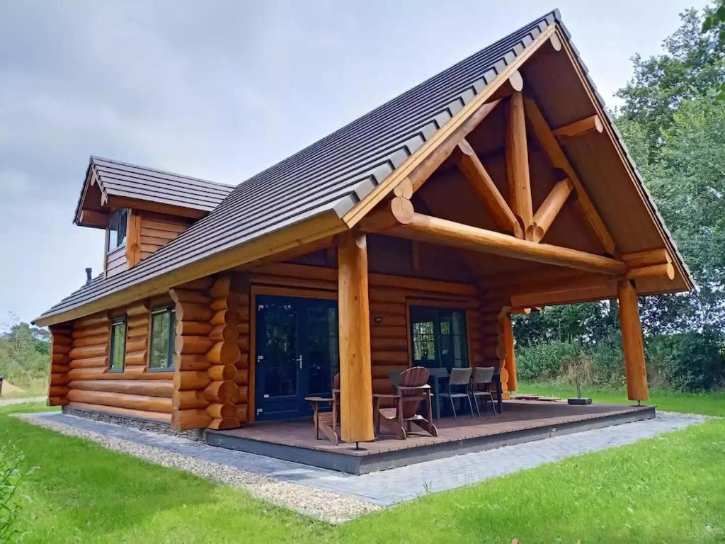 Unieke Houten Villa Met Sauna In Twente - 5P Den Ham Eksteriør bilde