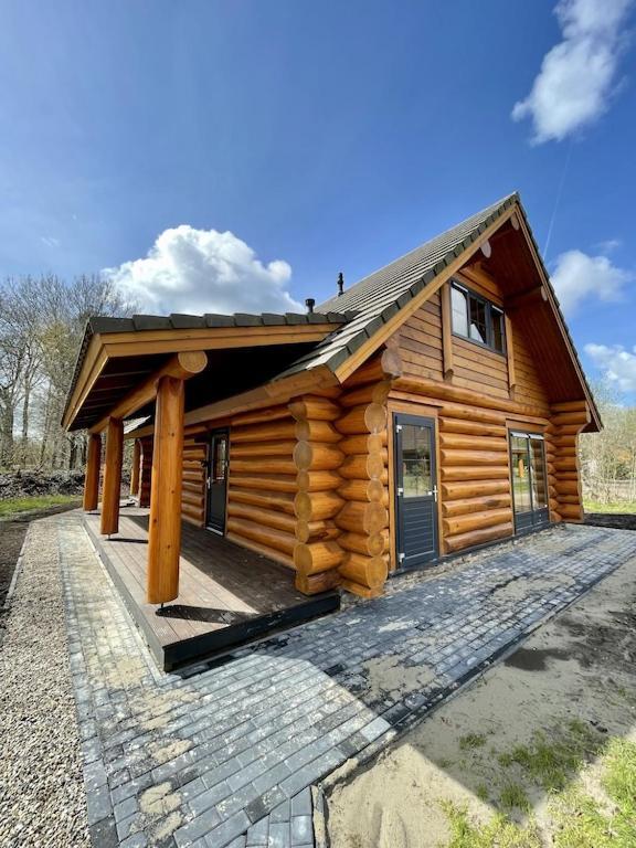 Unieke Houten Villa Met Sauna In Twente - 5P Den Ham Eksteriør bilde