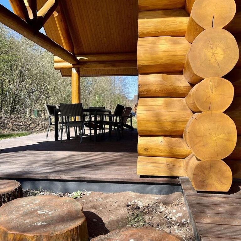 Unieke Houten Villa Met Sauna In Twente - 5P Den Ham Eksteriør bilde