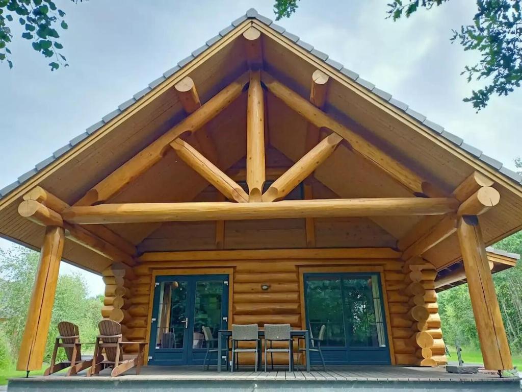 Unieke Houten Villa Met Sauna In Twente - 5P Den Ham Eksteriør bilde