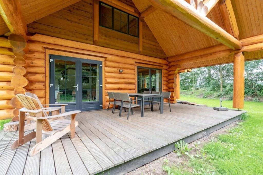 Unieke Houten Villa Met Sauna In Twente - 5P Den Ham Eksteriør bilde