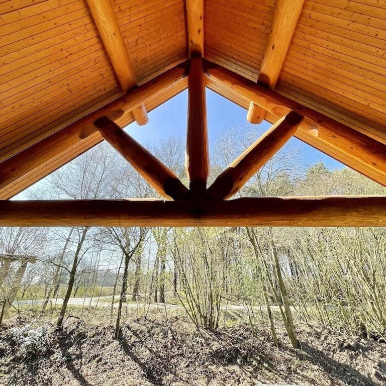 Unieke Houten Villa Met Sauna In Twente - 5P Den Ham Eksteriør bilde