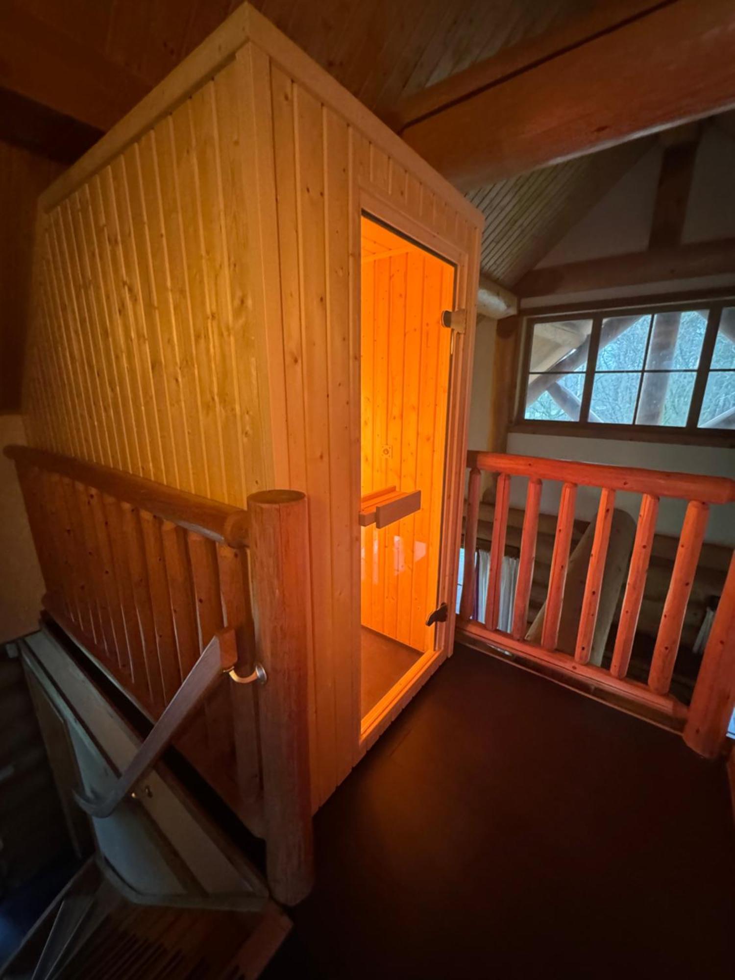 Unieke Houten Villa Met Sauna In Twente - 5P Den Ham Eksteriør bilde